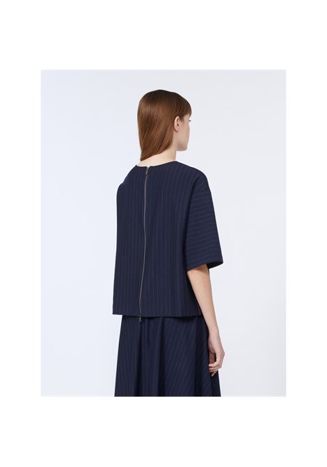 body-top in jersey di viscosa gessato Max Mara leisure | KAYA001